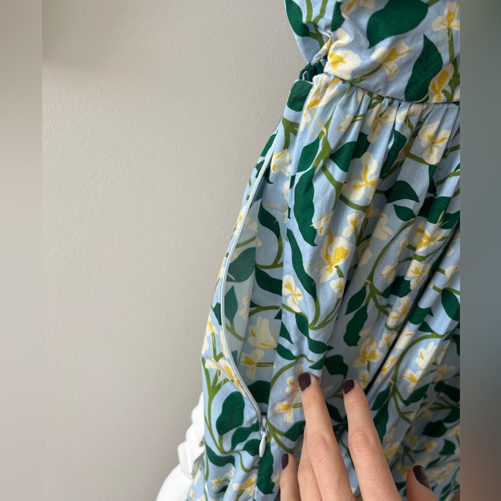 Agua by Agua Bendita Dos Gardenias Celeste Mini Dress 9665 - Picture 5 of 8